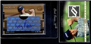 2003 SP Game Signature Swings Corey Pavin & 2003 Upper Deck Fairway Fabric LOT 2 - Picture 1 of 2