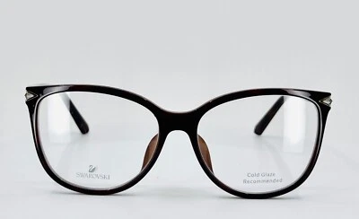 Gafas redondas SWAROVSKI SK 5283-F 052 marrón tortuga para mujer 54-15-140 B:45 B Foto 1 de 4