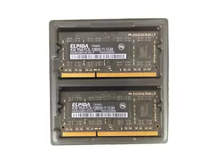 ELPIDA 8GB (2x4GB) DDR3 PC3L-12800S 1600MHz 204Pin LAPTOP RAM EBJ40UG8EFU5-GNL-F - Picture 1 of 1