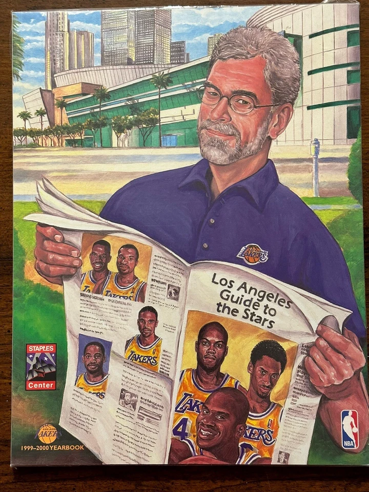 Lakers Yearbook 1999-2000, Kobe, Shaq, Phi, World Champs, HOF, Damage Free - Image 1 of 1