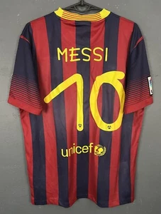 NIKE FC BARCELONA 2013/2014 MESSI GAMPER CUP SOCCER FOOTBALL SHIRT JERSEY SIZE M - Picture 1 of 20