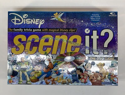 Disney Scene It Board Game 2004- FOR Parts, Pieces INCOMPLETE - Image 1 of 4