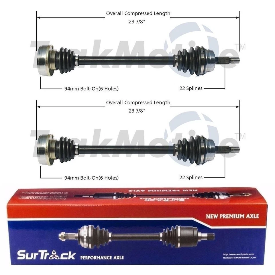 Juego de 2 ejes delanteros SurTrack CV para Audi Volkswagen Fox Dasher Foto 1 de 1