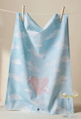 NWT Anthropologie Going To The Chapel Stephanie Tara Dishtowel Dish Tea Towel - Image 1 of 4