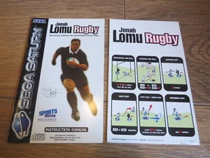 jonah lomu rugby - Sega Saturn manual - Picture 1 of 2