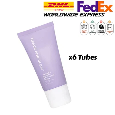 6x 50ml Grace and Glow Black Opium Smooth Deodorant Serum Roll On Brightening - Image 1 of 4