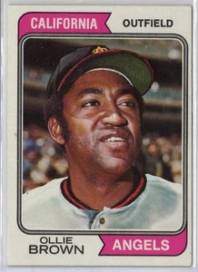 1974 TOPPS #625 OLLIE BROWN - CALIFORNIA ANGELS - Picture 1 of 1
