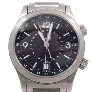 Reloj Dunhill Cityscape Traveler GMT AT para hombre esfera negra correa SS - Imagen 1 de 10