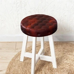 Round Seat Cushion for Bar Stool PU Leather Cover Seat Top Comfortable Bar Stool - Picture 1 of 13