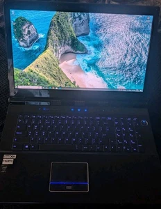 Clevo P570VM X79 Laptop Intel I7 4960X Desktop CPU 2X GeForce 980m SLI - Picture 1 of 18