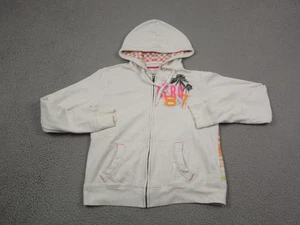 Aeropostale Hoodie Damen Extra Large XL weiß Full Zip Palmen Sweatshirt - Bild 1 von 17