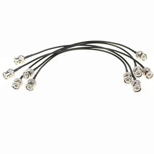 5pcs BNC Male Plug to BNC Male Plug Jumper Cable RG174 20cm Adapte CCTV Radio US - Afbeelding 1 van 7