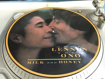 John Lennon & Yoko Ono Milk And Honey Orig UK STEREO Press Picture Disc BEATLES - Image 1 of 3