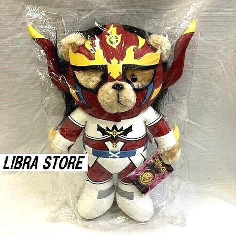 RARE Manekuma Jushin Thunder Liger Wrestling Plush Doll Bear 2019 NJPW WWE IWGP Cover