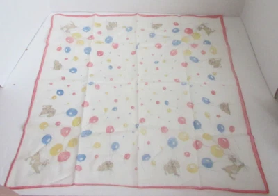 Pañuelo bufanda vintage años 50 60 Disney Dama y el vagabundo globos Foto 1 de 2