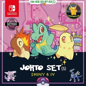 ✨STARTER SET JOHTO (s) SHINY 6 iv´s ✨ | pokemon diamante 💎 / perla 🔮 - Picture 1 of 3