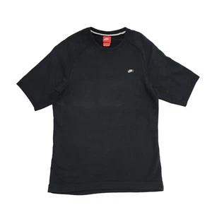 Nike Black Crew Neck Short Sleeve Sweatshirt uk Men's Small H740 - Picture 1 of 8