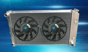 For Pontiac Firebird Trans Am 1970-1981 1971 76 77 78 79 Aluminum Radiator+fan - Foto 1 di 5