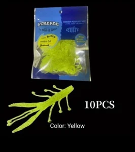 10pcs Fishing Soft Bait, 3.15inch/2g Dancing Tail Lure Bait, Soft Insect Yellow - Picture 1 of 2