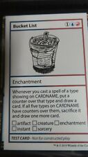 Bucket List NM Mystery Booster Playtest Card MTG Magic The Gathering w/ pw stamp