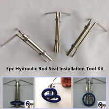 3pc Hydraulic Cylinder Piston Rod Seal U-cup Installation Tool Kit Set Universal