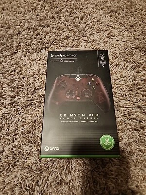 PDP Gaming Wired Controller - Crimson Red Xbox X/S Xbox One Window 10 - Image 1 of 3