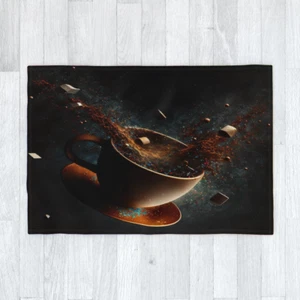 Interstellar Coffee - Blanket 120cm x 175cm, Space Elixir Cosmic Caffeine Drink - Picture 1 of 6