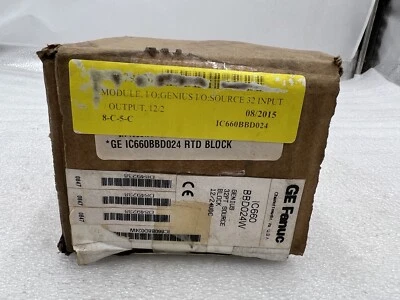 GE FANUC GENIUS  IC660BBD024W GENIUS 32PT SOURCE BLOCK 12/24VDC STOCK 3330 - Image 1 of 2