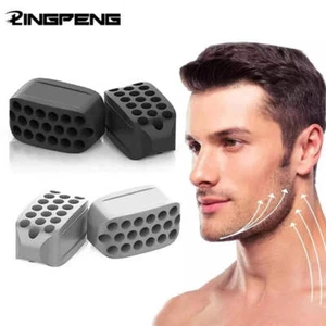 Silicone Jaw Exerciser Facial Toner & Jawline Fitness Ball Neck Toning Equipment - Picture 1 of 21
