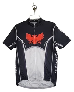 Primal Wear Bike Jersey Panthers Red Phoenix Print Shirt Cycling Medium #782 - Picture 1 of 13