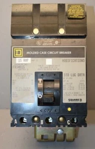 Square D FA34015 I-Line Circuit Breaker 15 Amps 480VAC ++ - Picture 1 of 4