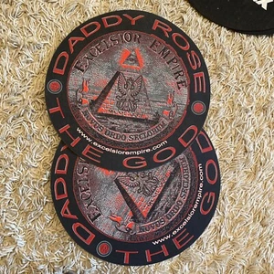 Slip Mat Technics Black And Red Pair - Picture 1 of 1