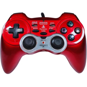 Hori Analog Sindou Pad 2 Turbo Sound Controller Red Headphone Jack 3.5mm PS2 - Picture 1 of 9