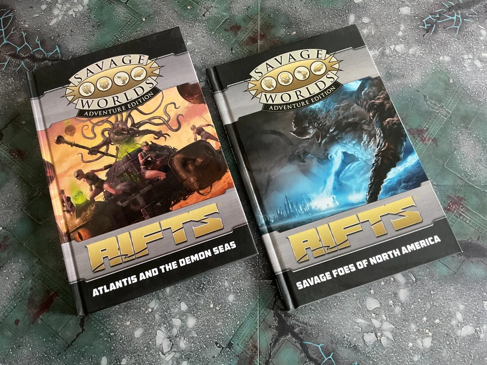 RIFTS Savage Worlds rpg ATLANTIS & THE DEMON SEAS Savage Foes Palladium Books HC Foto 1 de 4
