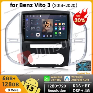 10.1" 128GB Android13 Carplay Car Radio GPS For Mercedes Benz Metris W447 Vito 3 - Bild 1 von 20