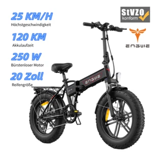 ENGWE EP-2 E-bike 20 Zoll StVZO Elektro Klapprad E-City bike 250W E-Faltrad - Bild 1 von 20