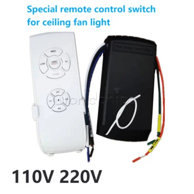 Universal Ceiling Fan Lamp Light Remote Control Receiver Kit Timing 110V/220V - Image 1 of 4