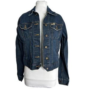 Vintage Levi Strauss Signature Denim Jacket Womens Size Small Blue Jean Cowgirl - Picture 1 of 9