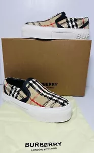 Zapato sin cordones Burberry Archive beige a cuadros MUJERES Curt EU 36.5 US 6.5 - Imagen 1 de 13