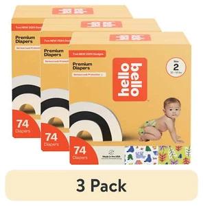 Premium Baby Diapers, Size 2 for Infants, 74 Count (Select for More Options) - Picture 1 of 13