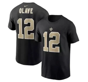 Maglietta New Orleans Saints Uomo Chris Olave Nera Game Day - Foto 1 di 4