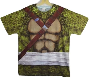 T-shirt conchiglia tartarughe ninja mutanti adolescenti costume Halloween taglia XL verde TMNT - Foto 1 di 6