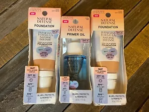 (2) Physicians Formula Natural Defense Foundation Light Medium Plus Primer Oil - Picture 1 of 2