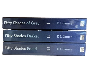 Fifty 50 Shades of Grey Trilogy Series 3 Books Paperback - LARGE PRINT - Picture 1 of 2
