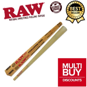 RAW Classic Pre-Rolled Challenge Cone 2ft Cone 60cm Rolling Paper Skins - Picture 1 of 2
