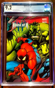 HOUSE OF M #1 CGC 9.2 RARE Limited Edition Wraparound Cover Variant KEY 2005 - Picture 1 of 3