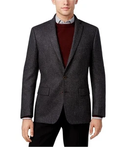 Ryan Seacrest Mens Flecked Two Button Blazer Jacket, Grey, 44 Long - Picture 1 of 1