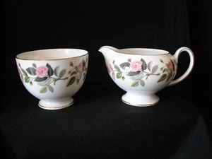 Wedgwood “ Hathaway Rose “ Bone China Milk Jug & Sugar Bowl - Picture 1 of 7