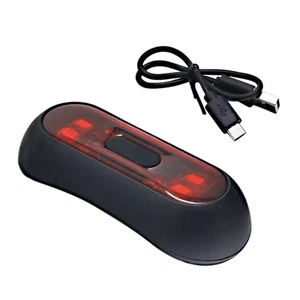 Waterproof Motorcycle Rear LED Helmet Light USB Rechargeable Light Replacement - Picture 1 of 13