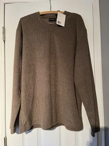 Men’s Axcess Large Tan Sweater Long Sleeve - Picture 1 of 4